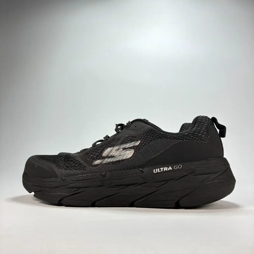 Skechers Max Cushion Black Running Walking Shoes Extra Wide 54450EWW Mens Size 9